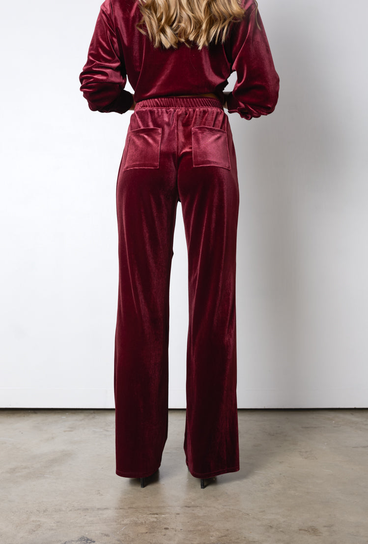 Fraser Fir Velvet Pants