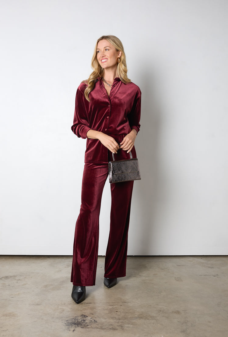 Fraser Fir Velvet Pants