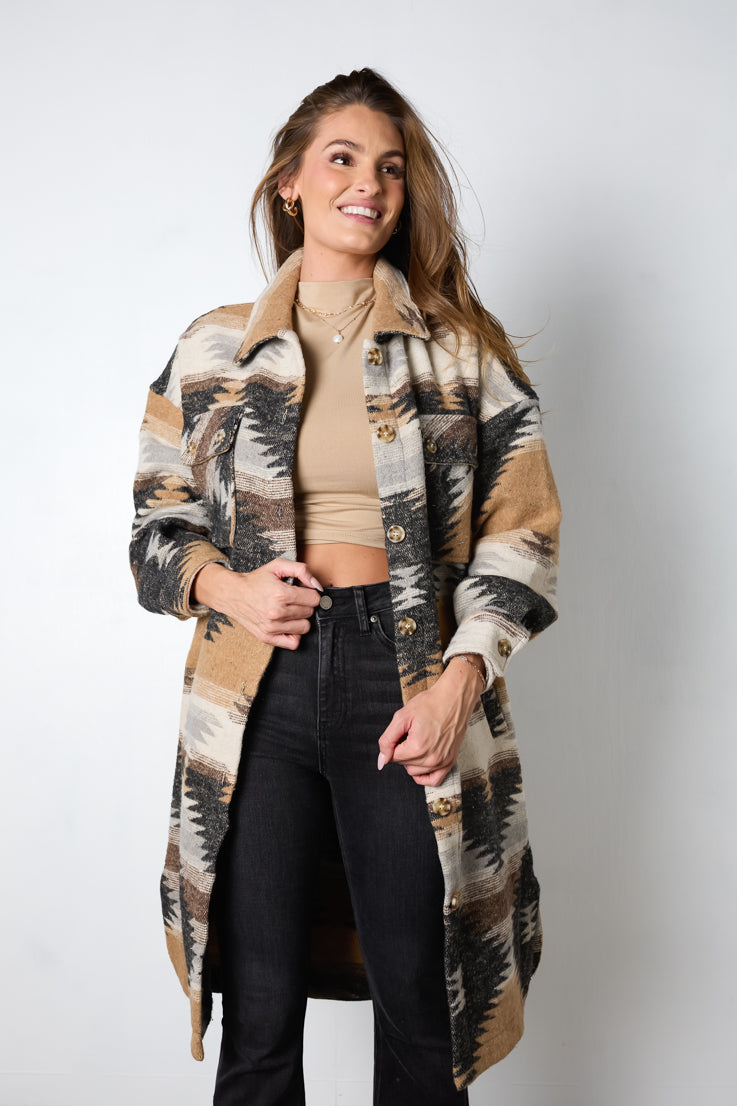Feeling Clever Long Coat