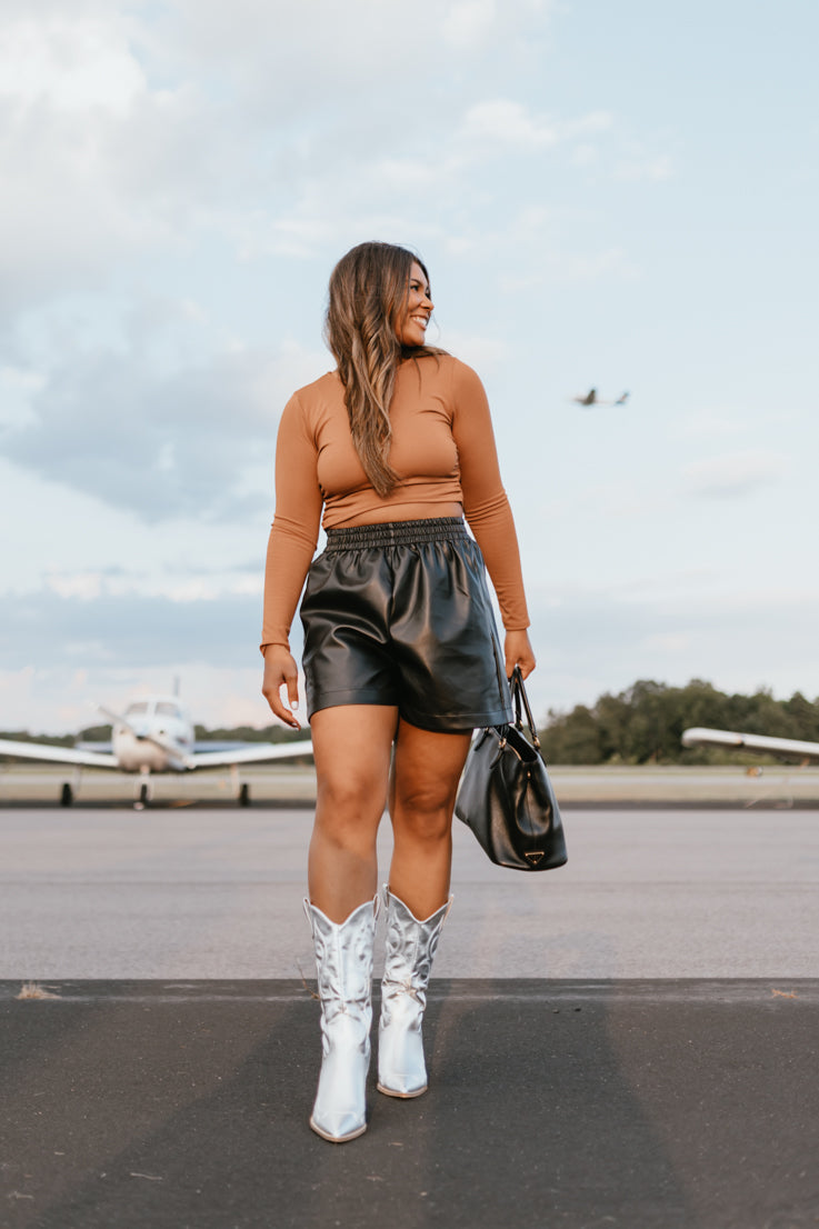Polly Leather Shorts