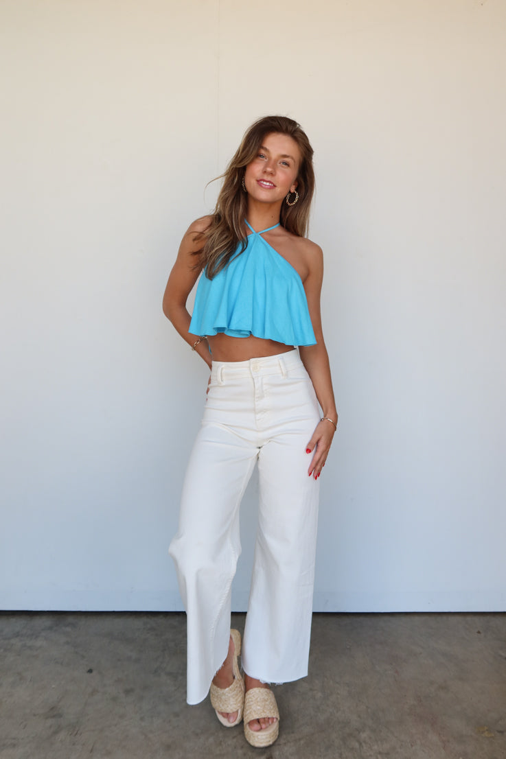 Half Moon Halter Top
