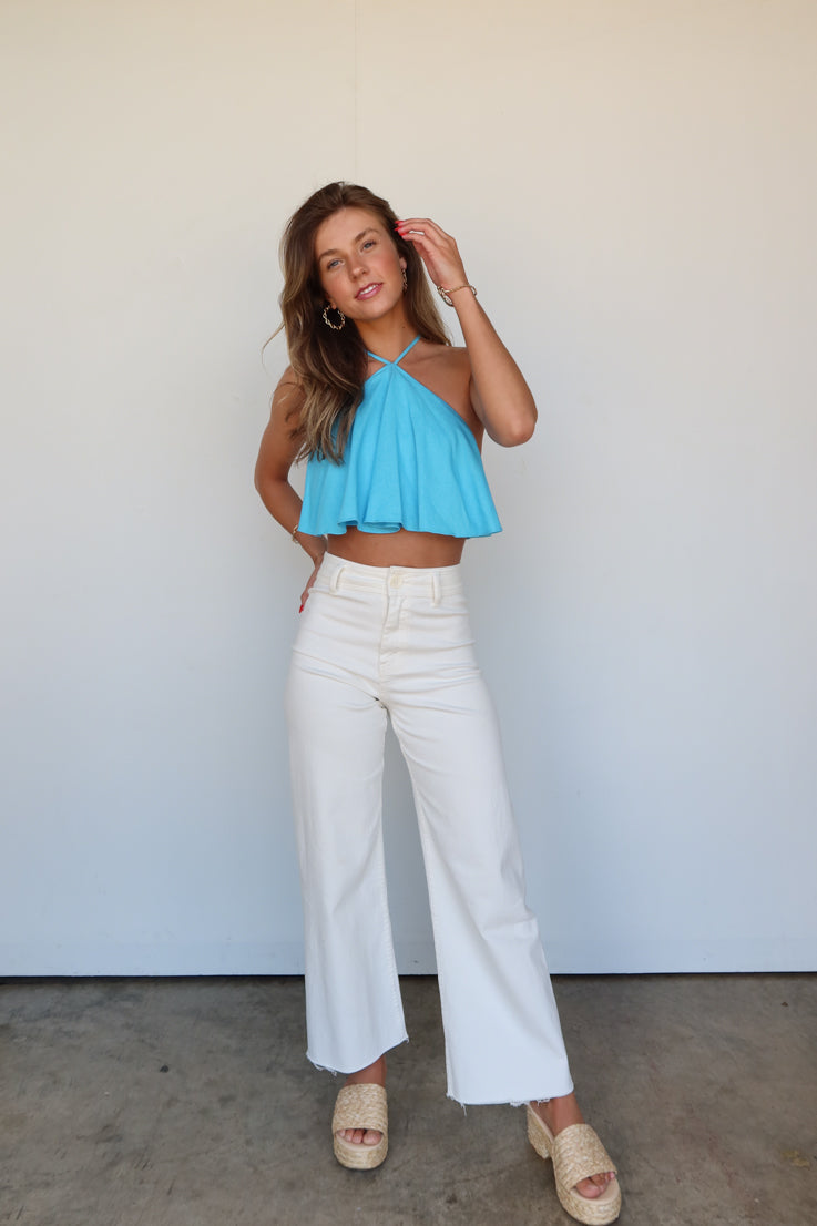 Half Moon Halter Top