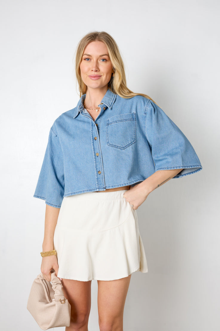 Maria Denim Top