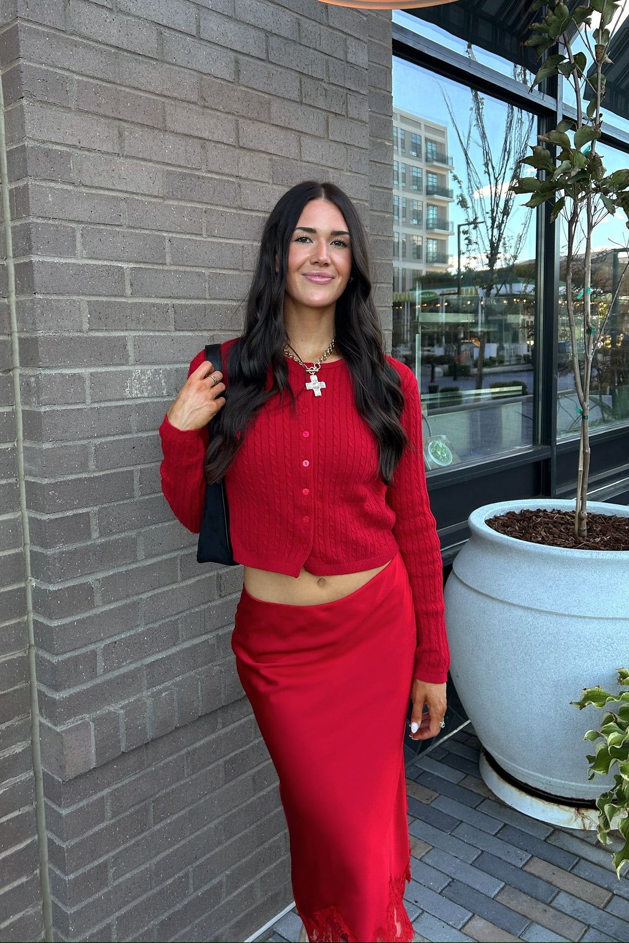 Cherry Cola Cardigan