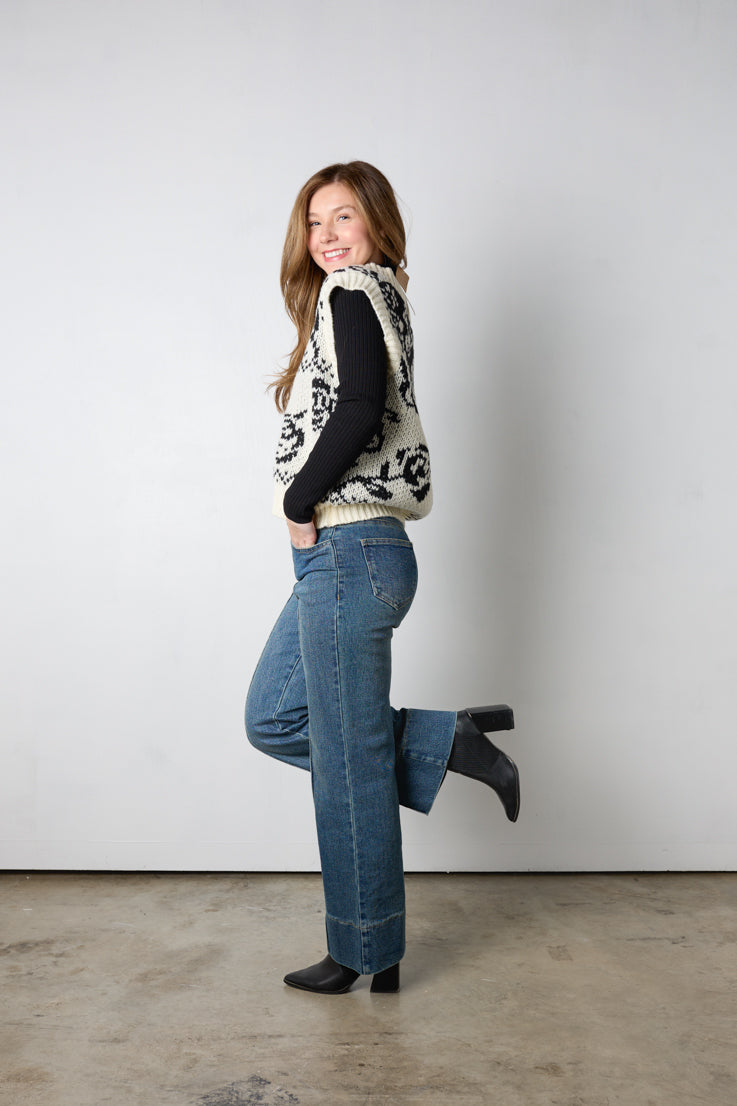 English Rose Sweater Vest
