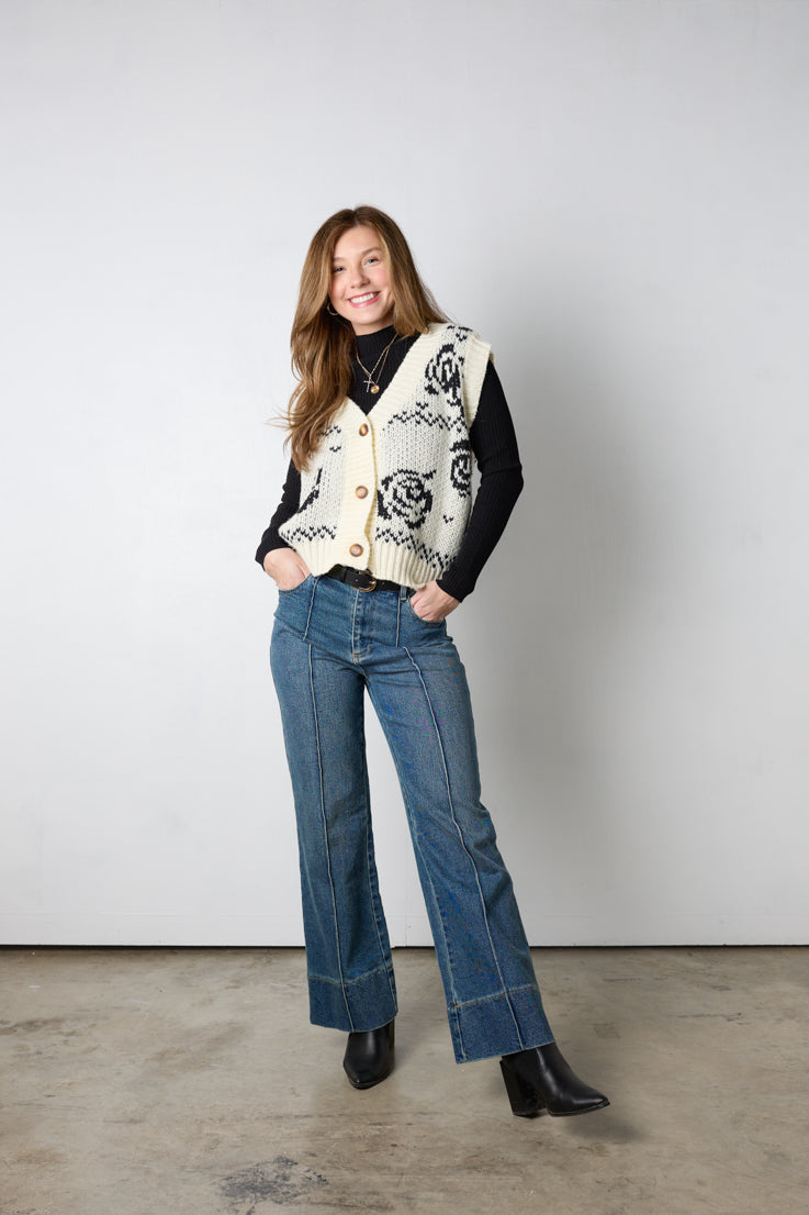 English Rose Sweater Vest