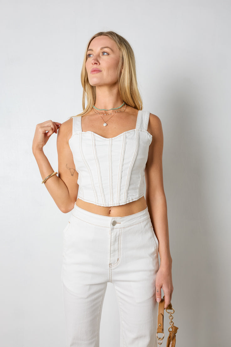 Hadley Denim Top