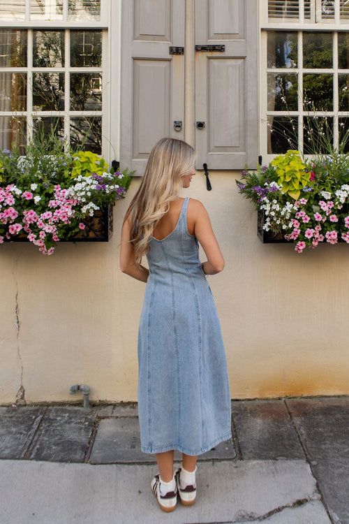 Beau Denim Midi Dress