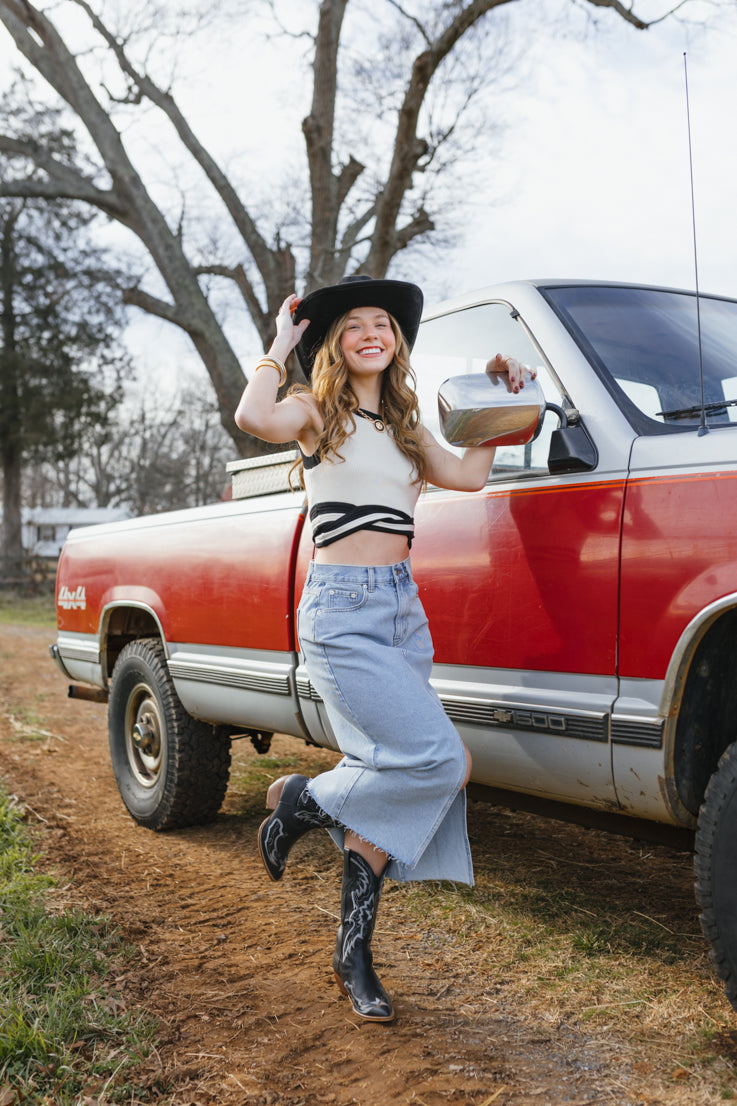 Founder's Fave Denim Skirt