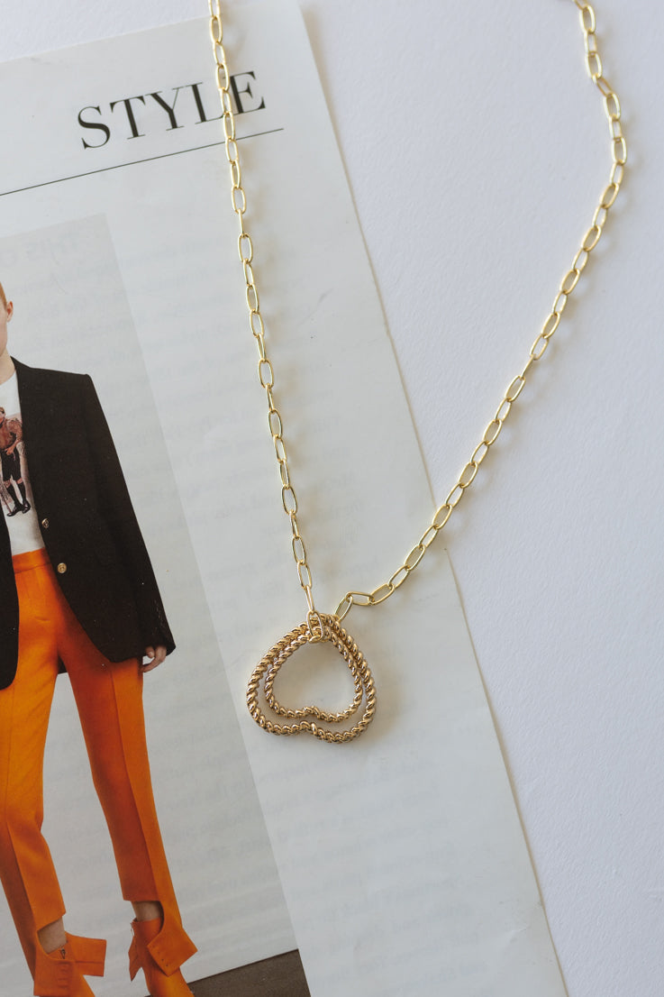 Double Heart Necklace
