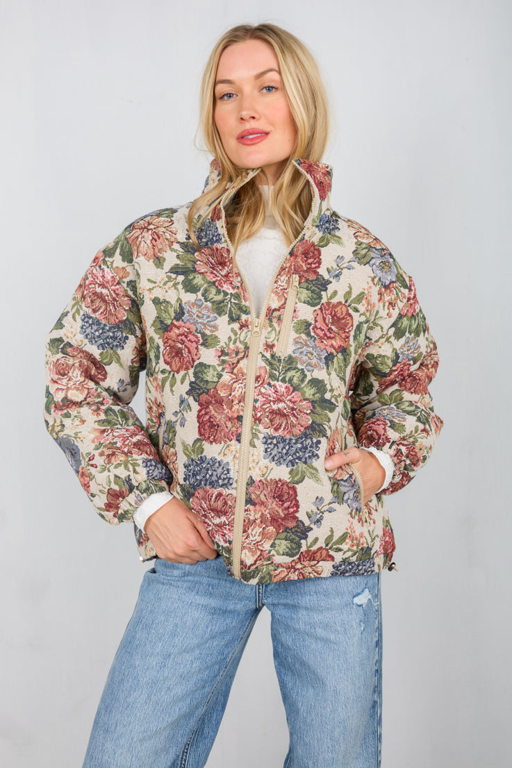 Cottagecore Puffer Jacket