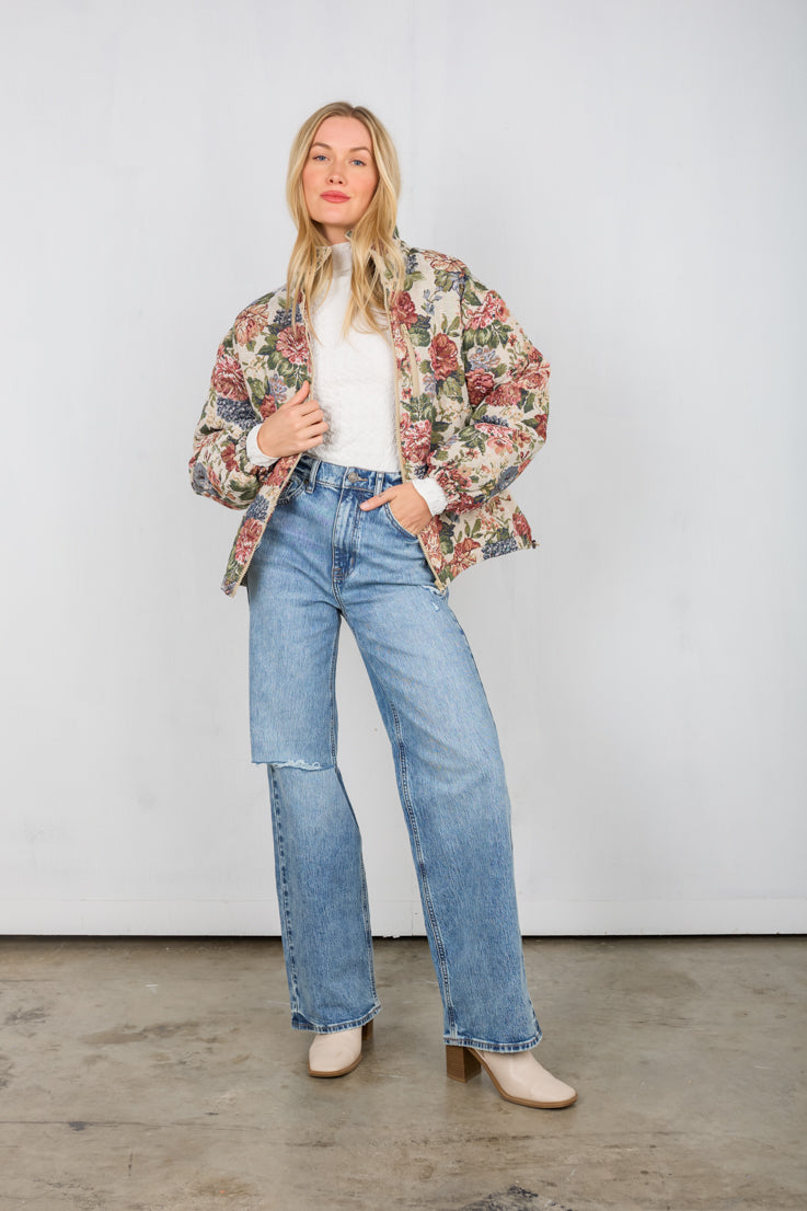 Cottagecore Puffer Jacket