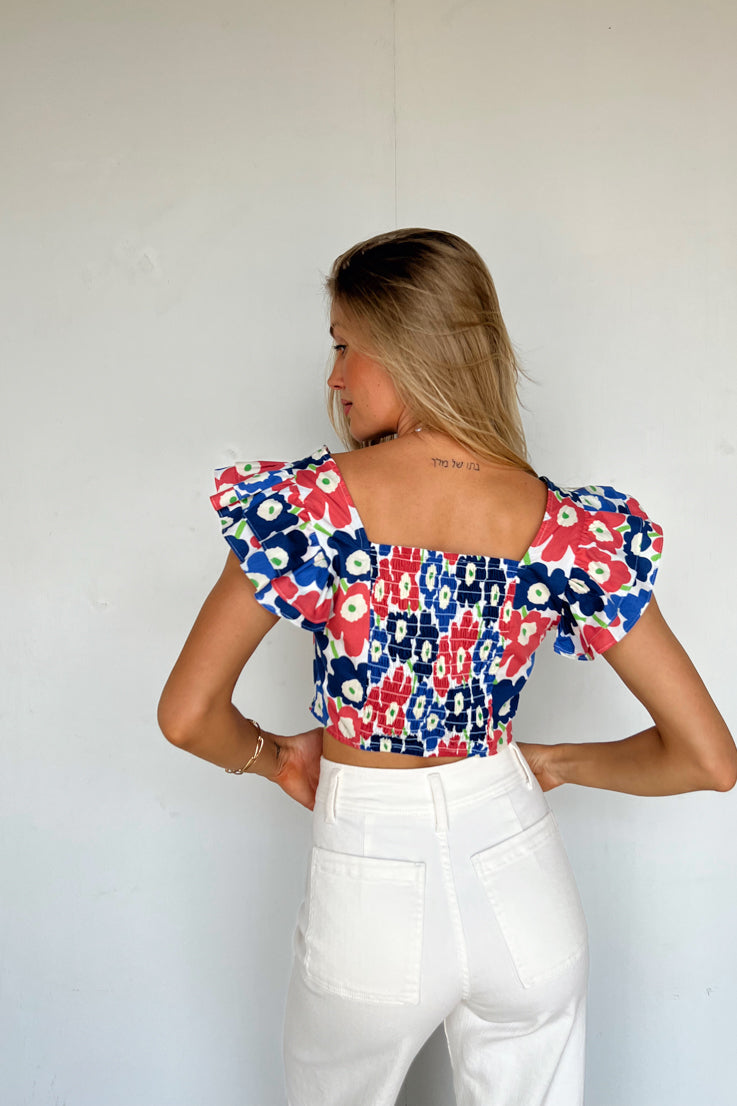 Fun in Floral Top