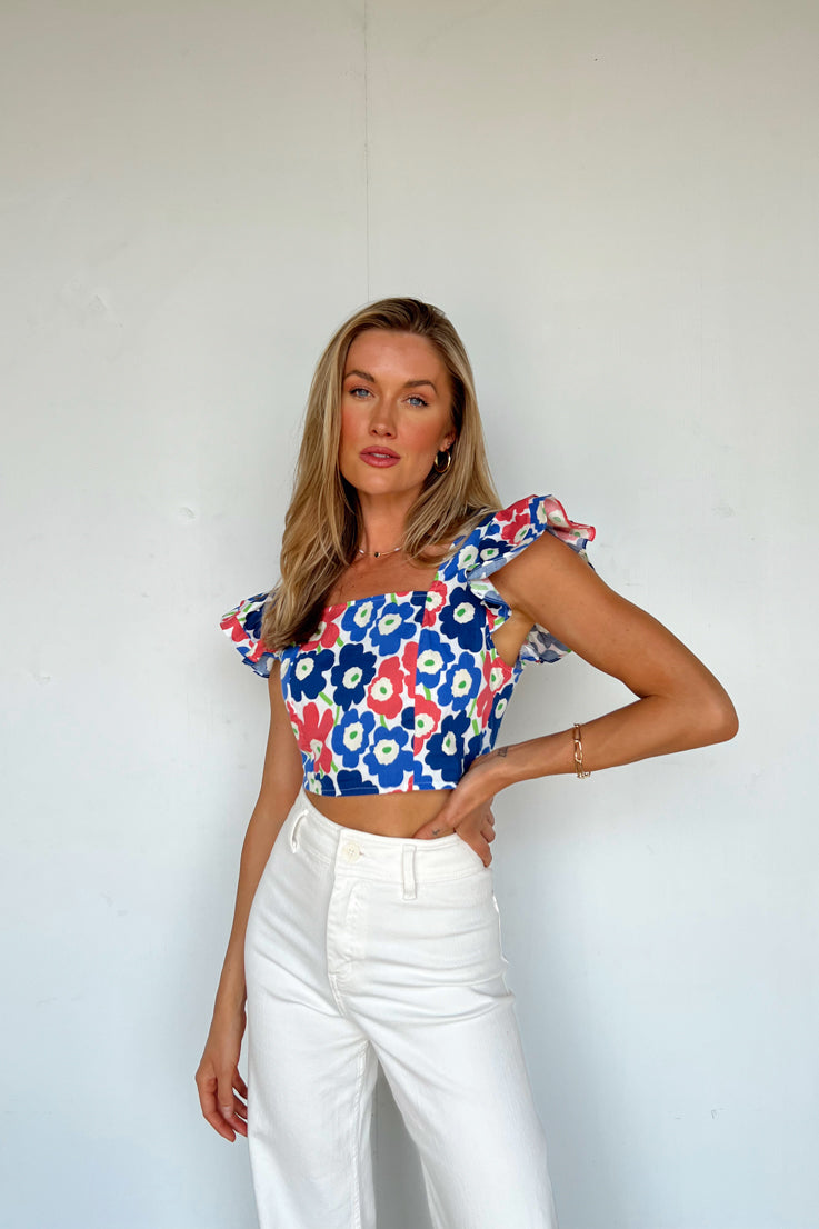 Fun in Floral Top