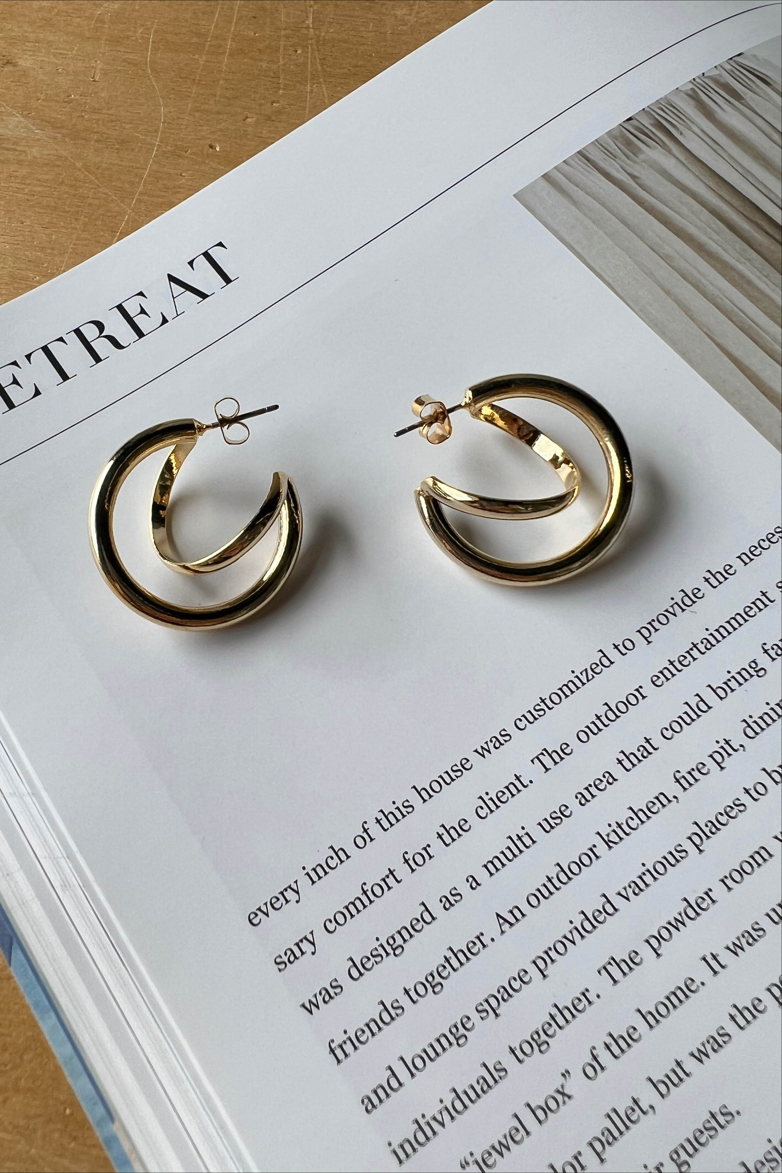 Georgia Double Hoops