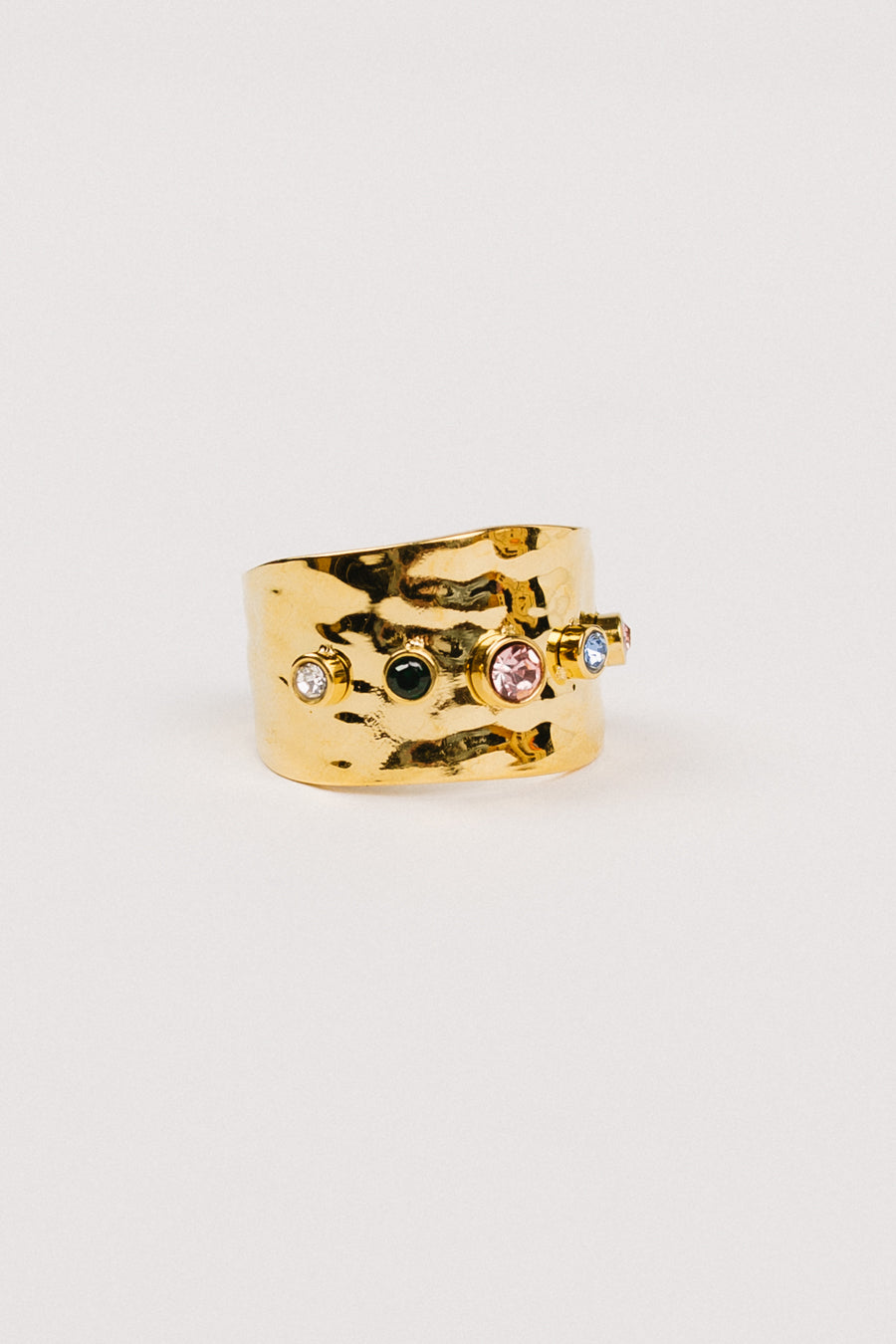 Hammered Rainbow Ring