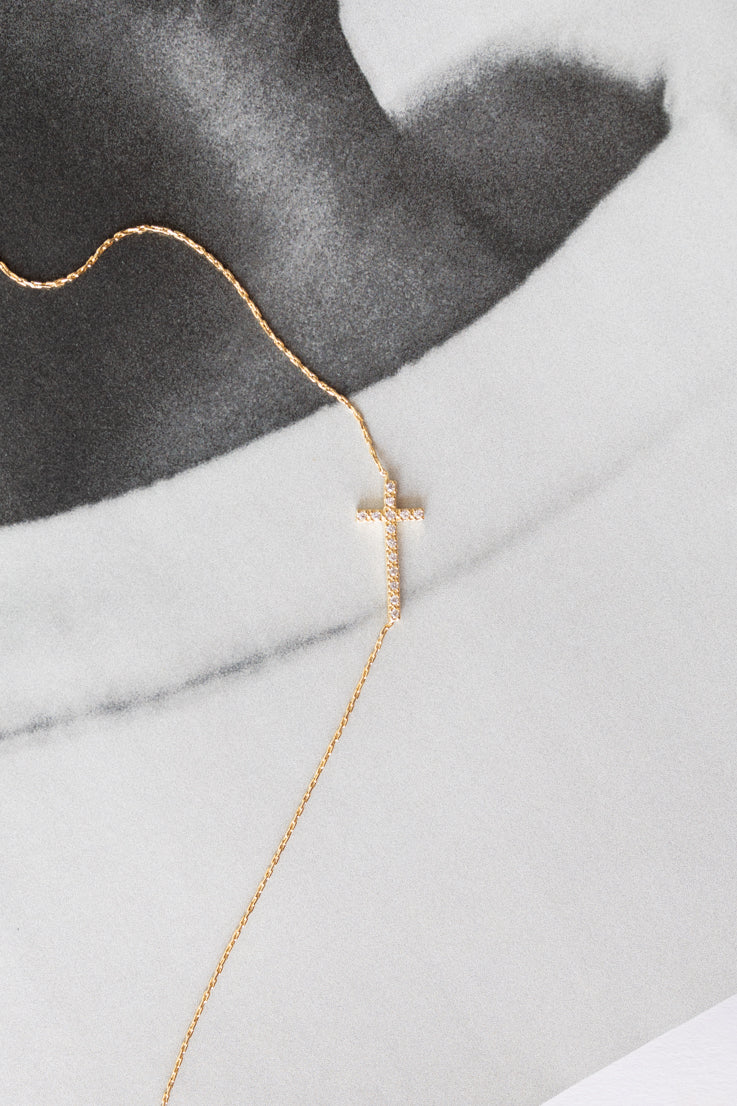 April Cross Necklace