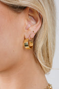 Solid Gold Hoops