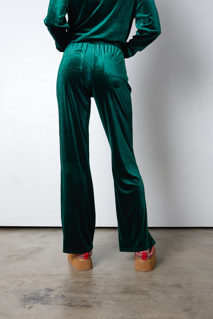 Fraser Fir Velvet Pants