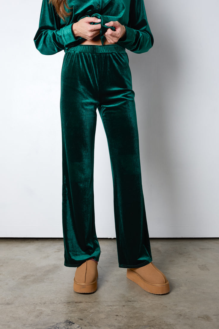 Fraser Fir Velvet Pants