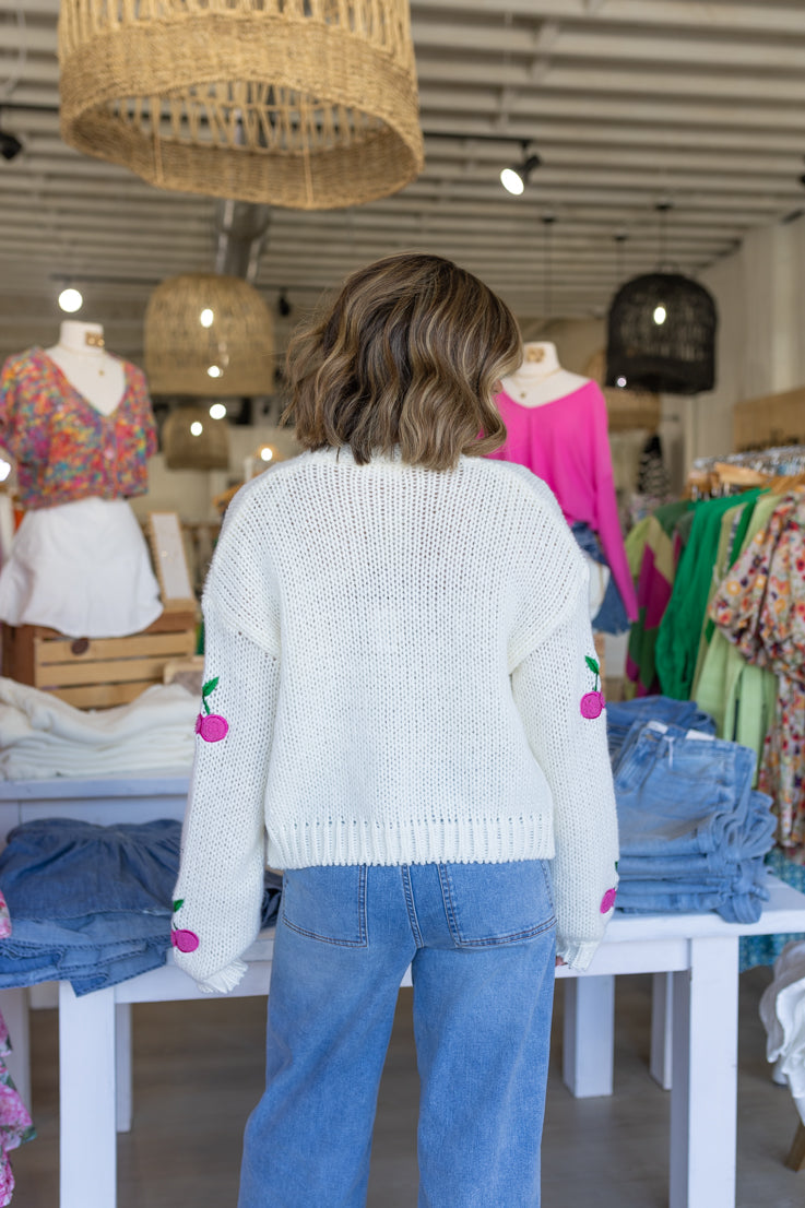 Wild Cherry Cardigan
