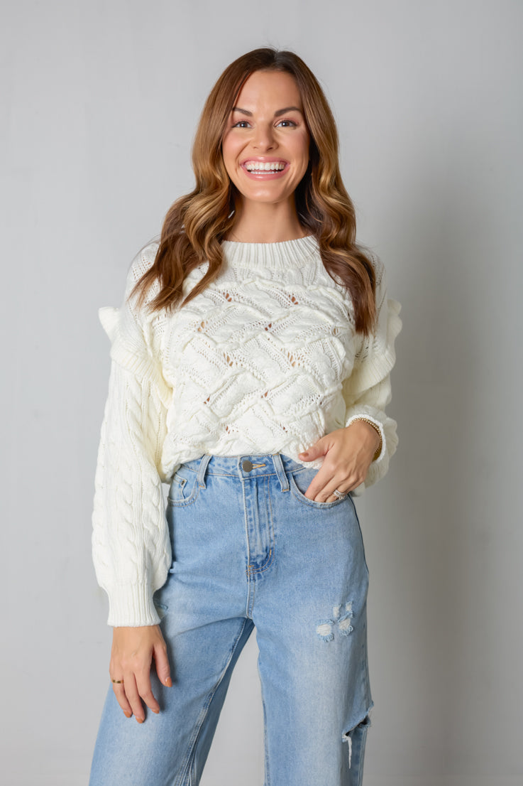 Marshmallow Creme Sweater