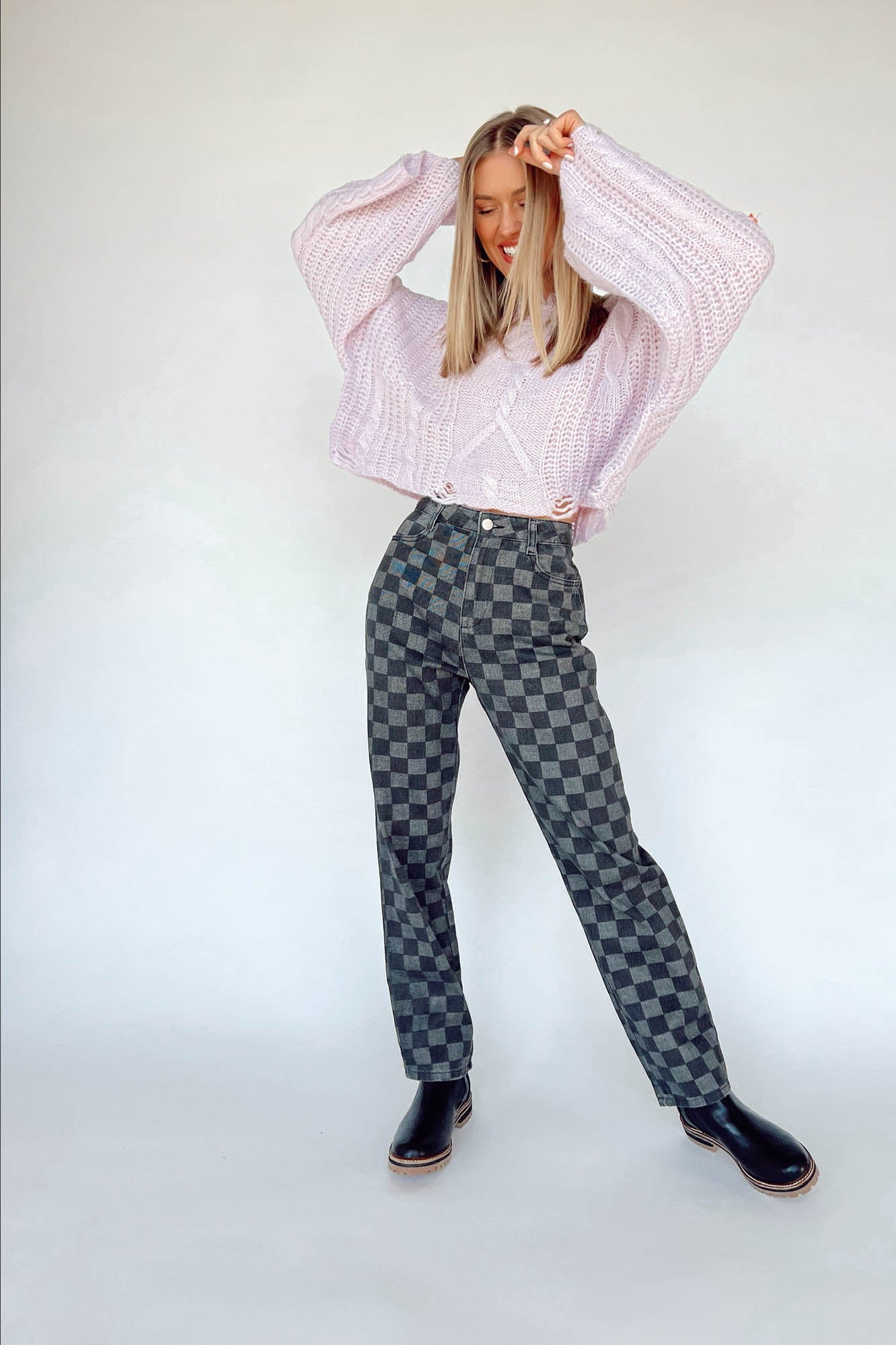Distressed Out Sweater in Color