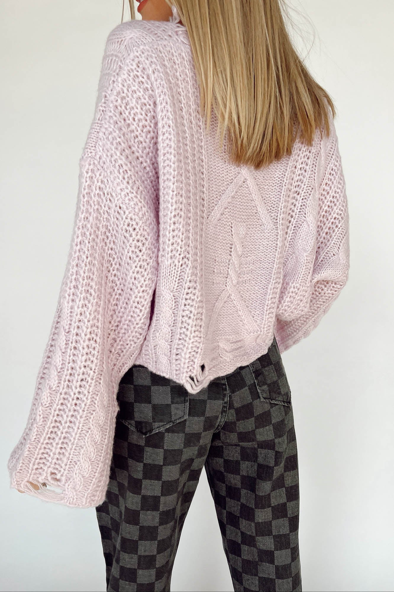 Distressed Out Sweater in Color