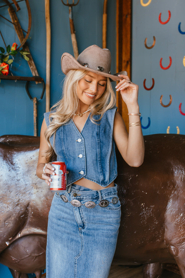 Misty Denim Vest