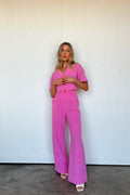Pink Peonies Set - Pants