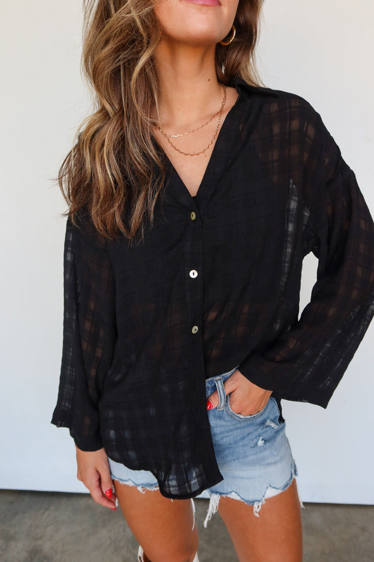 Breathless Button Down Top