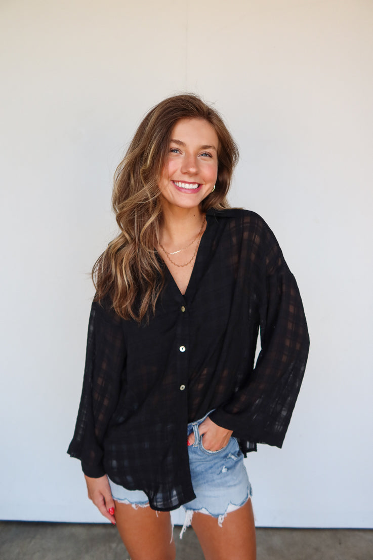 Breathless Button Down Top