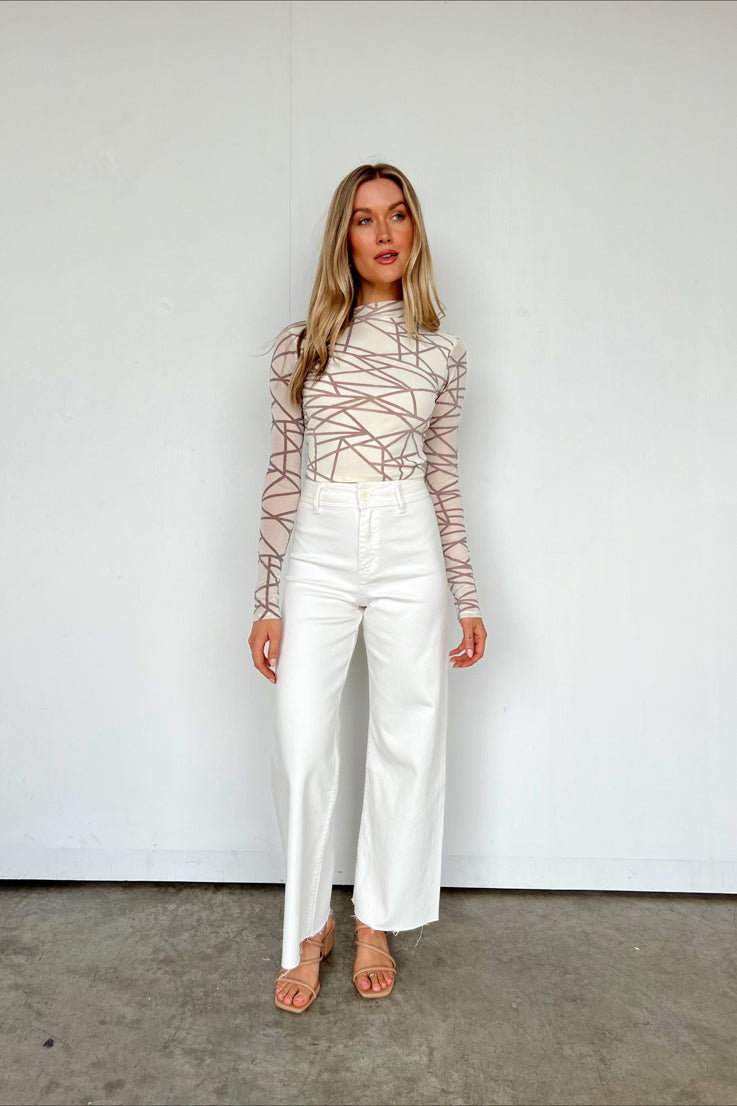 Fire Burning Sheer Top