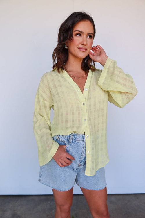 Breathless Button Down Top